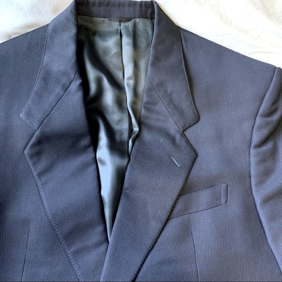 Sam Abouhassan Blazer Blue 46 Canadian Designer - Picture 1 of 9